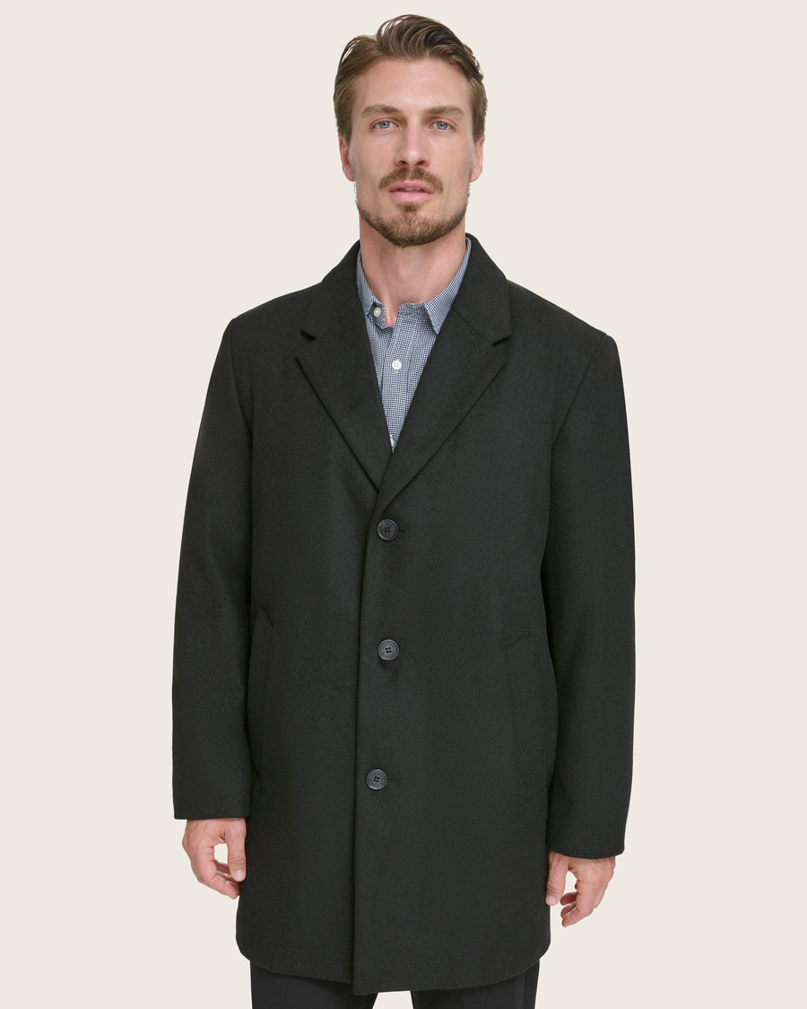 (image for) Novel Wool Blend Top Coat